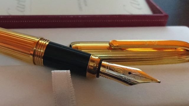 Penna Cartier oro Louis stilografica | Penne Cartier Milano