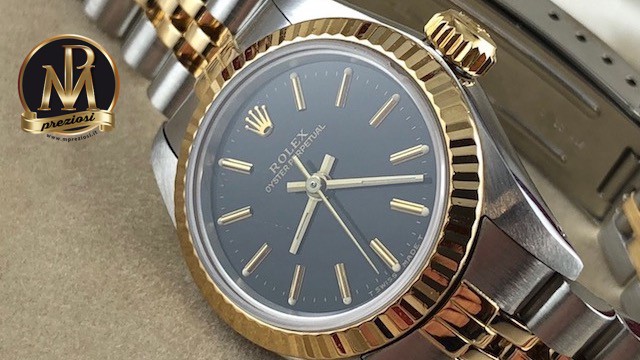 Rolex oyster perpetual lady 67193 black dial | Rolex usati Milano