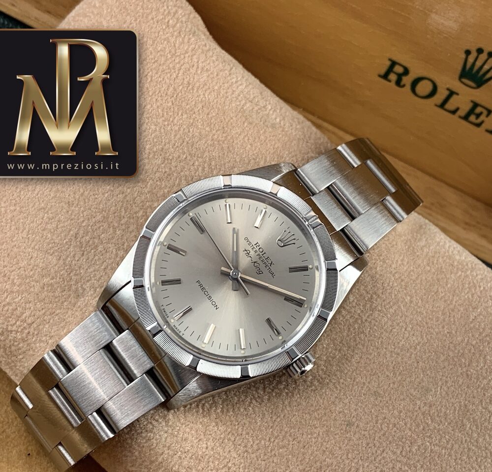 Rolex Airking 14010 pari al nuovo, quadrante trizio
