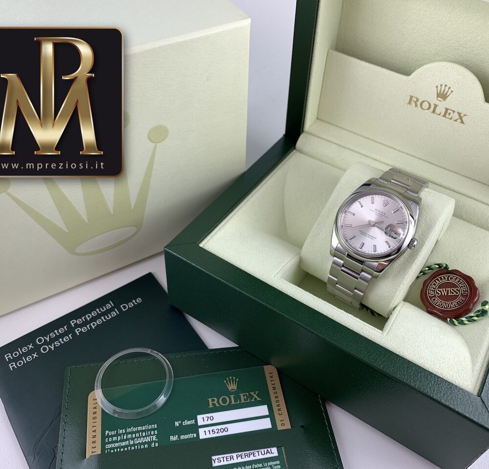 Rolex date 115200 argentè mp preziosi orologi segrate1