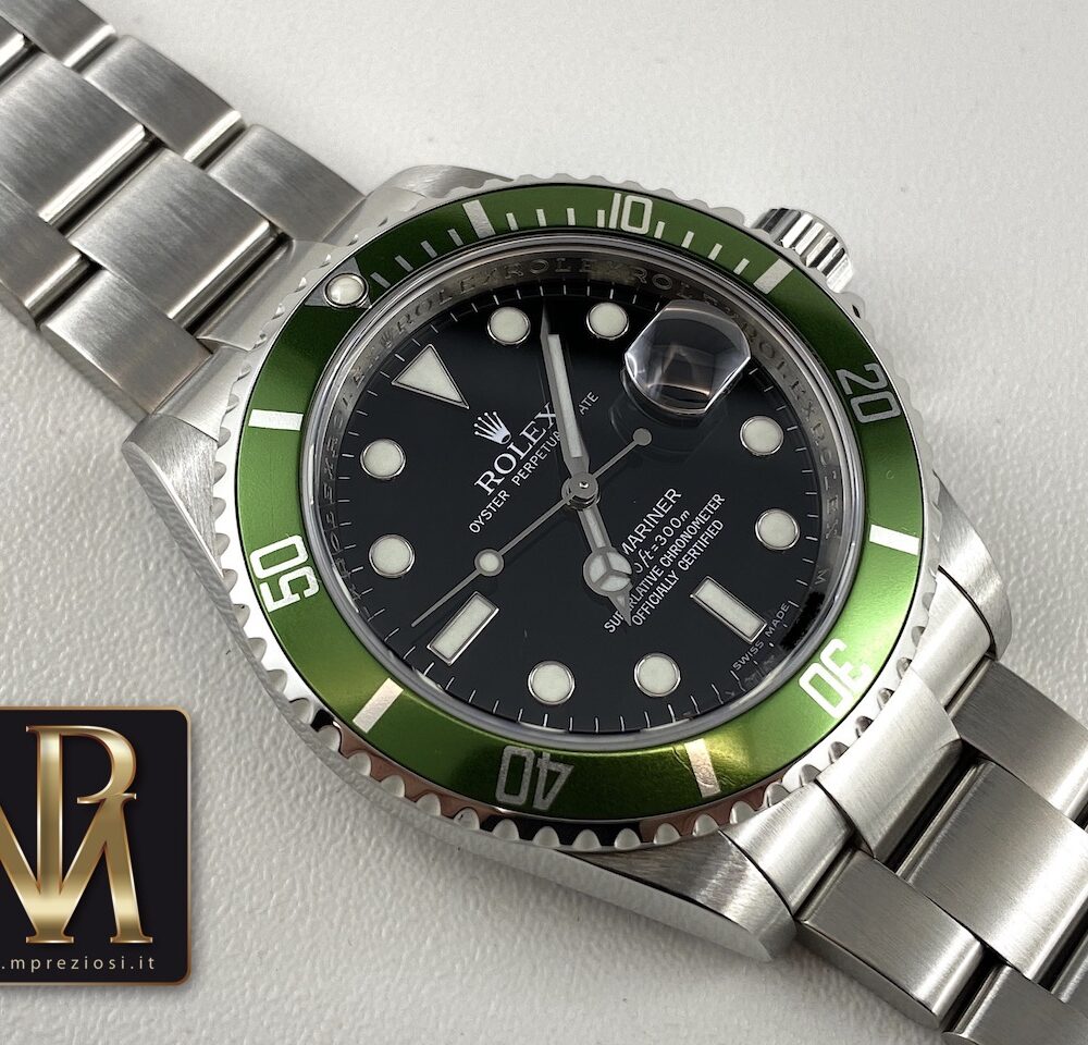 Rolex 16610 LV ghiera Verde Milano B&P