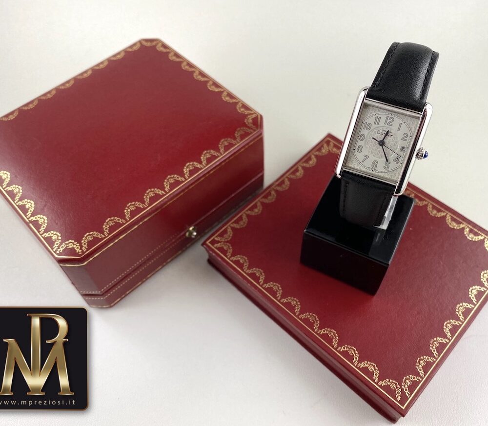 Cartier Tank argent 2414 full set