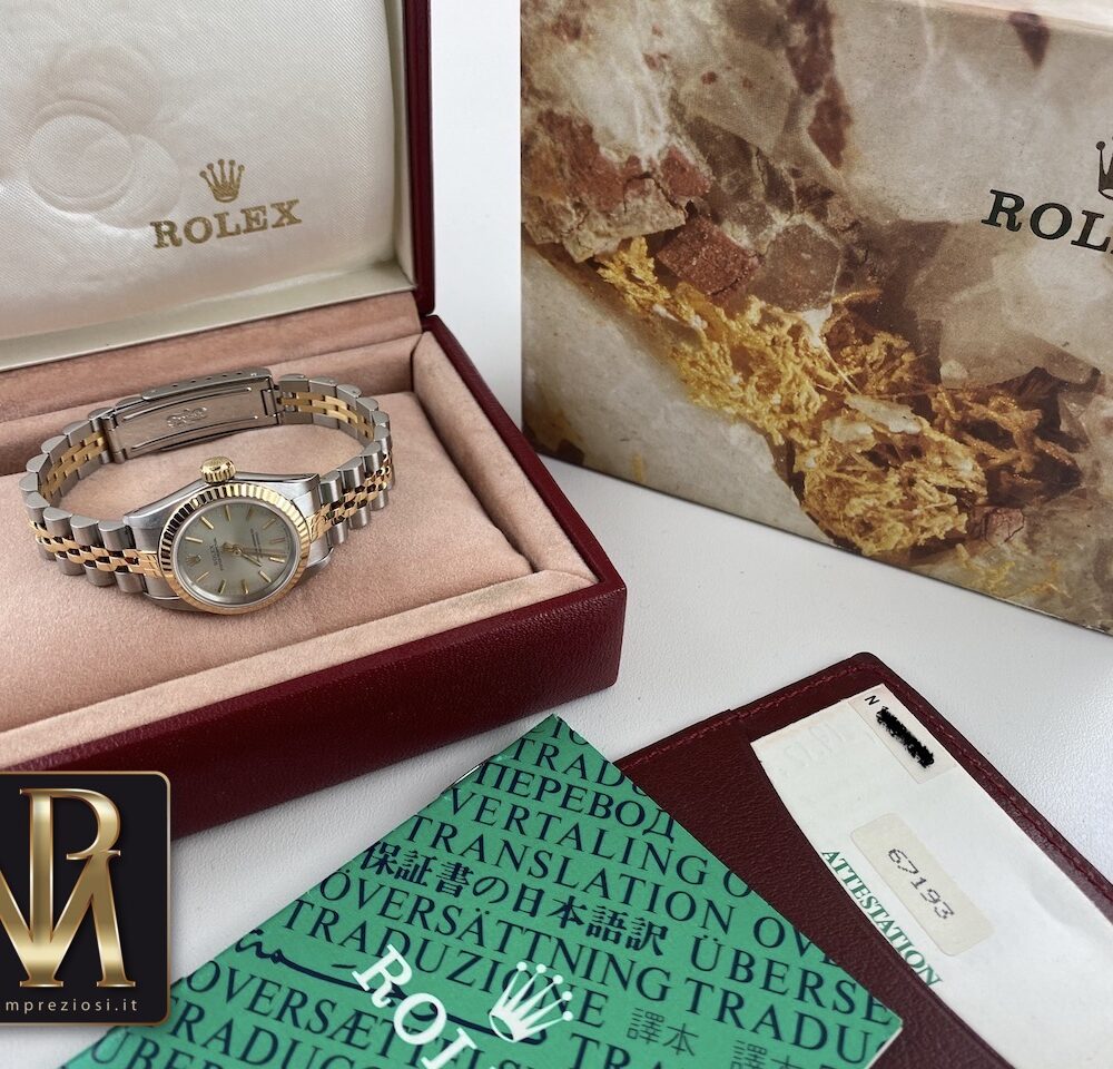 Rolex lady 67193 B&P mp preziosi7