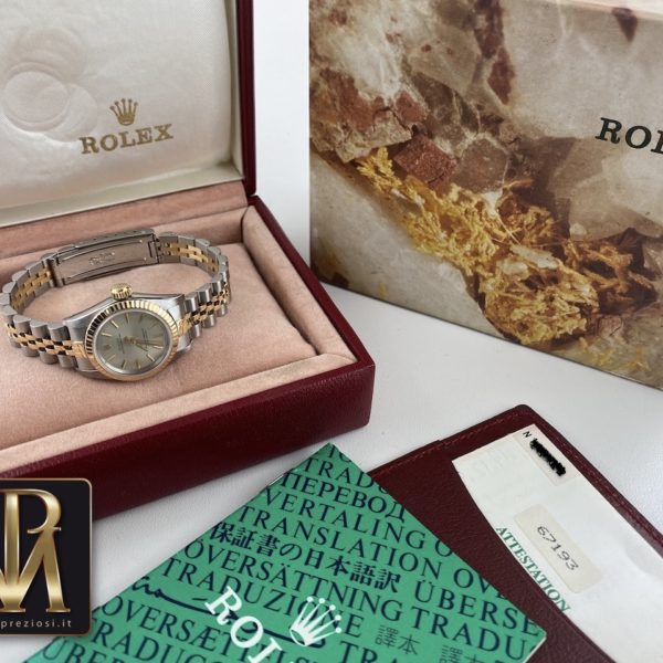 Rolex lady 67193 B&P mp preziosi7