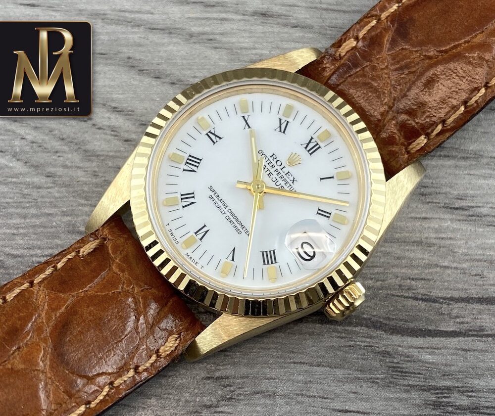Rolex datejust 31mm 68278 18kt gold mpreziosi orologi3