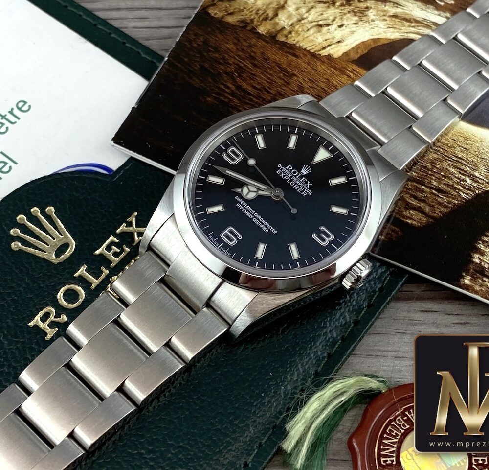 Rolex explorer 114270 36mm B&P mpreziosi orologi segrate1