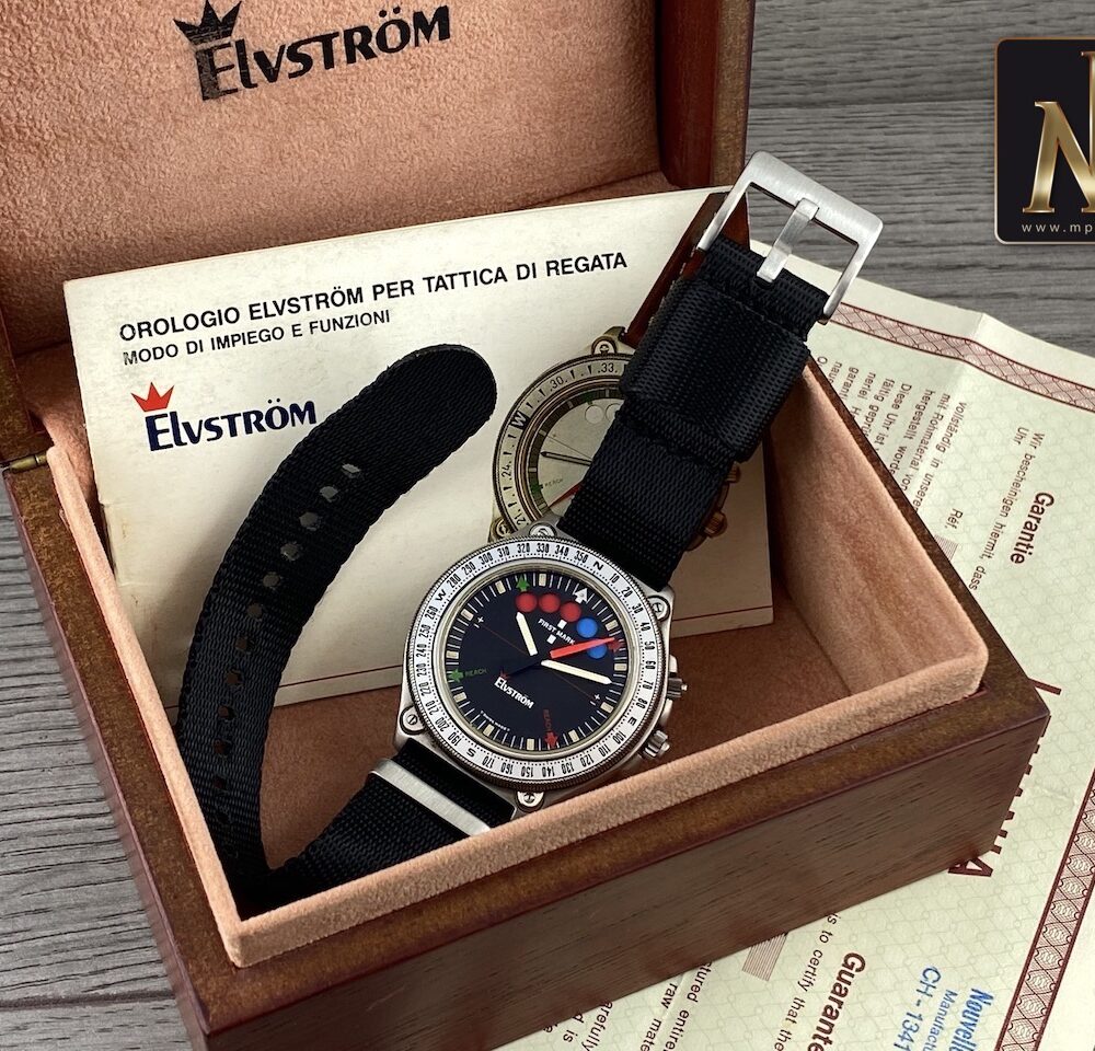 Lemania elvstrom black dial box and papers mp preziosi orologi10