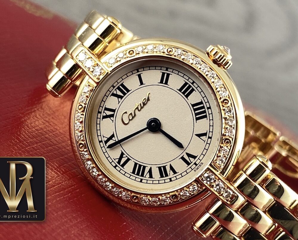Cartier panthere vendome 8057916 18kt factory diamonds mpreziosi orologi