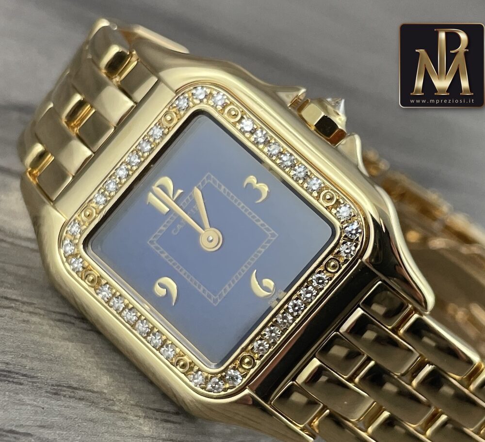 Cartier Pantherè 128000m rare lapislazzuli dial box and papers 4