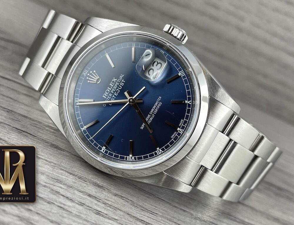 Rolex Datejust 16200 blu dial4