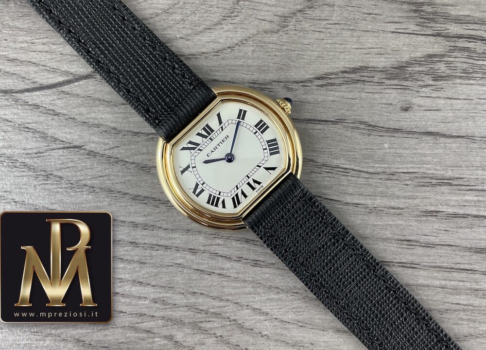 Cartier Ellipse 7809 18kt gold deployante