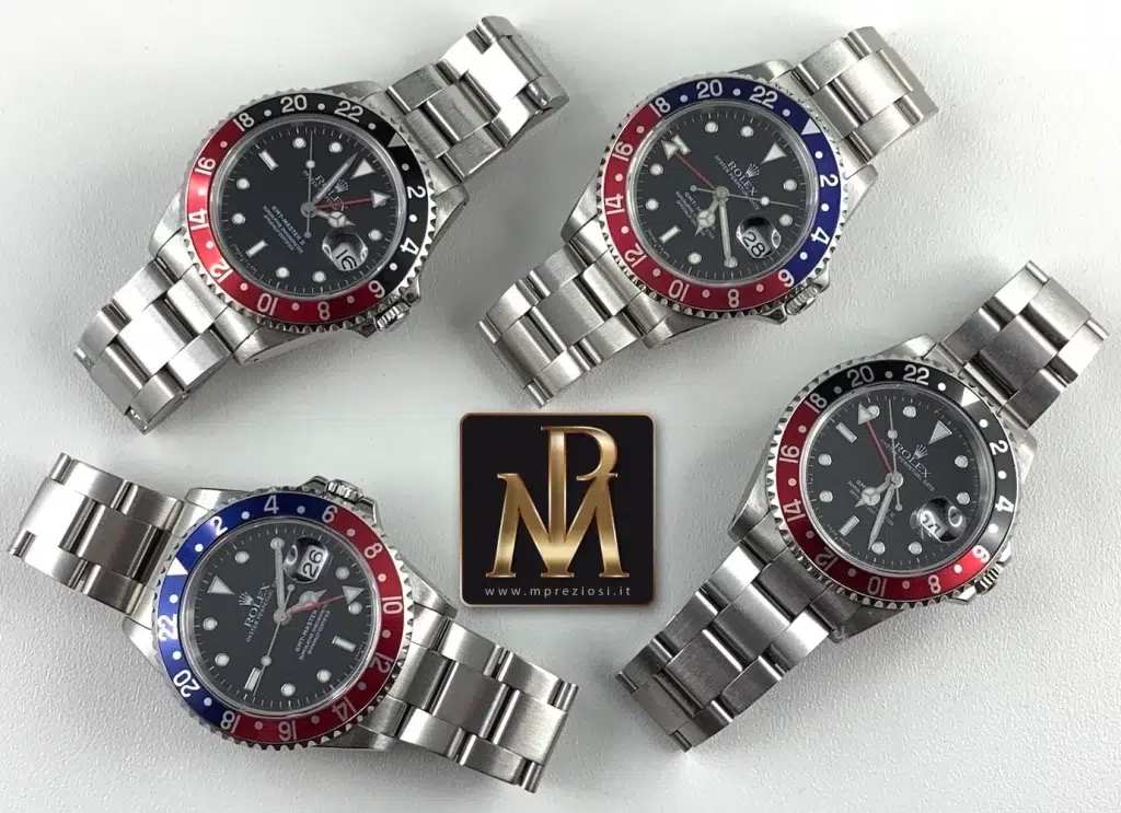 Rolex-gmt-master-16700-pepsi-rolex-16710-coke-16710-tritium-luminova-mp-preziosi-segrate