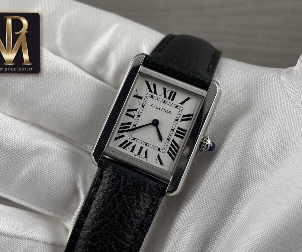 Cartier tank solo 3170 lady mpreziosi orologi Milano
