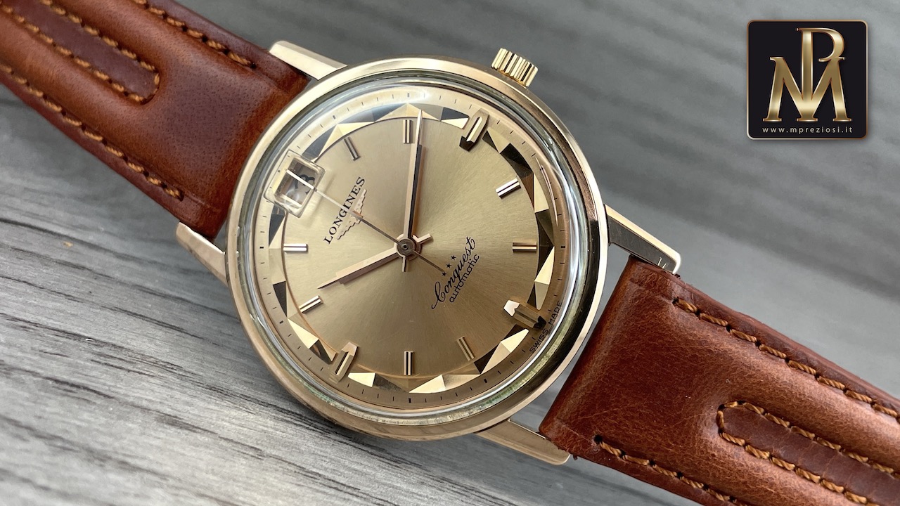Longines Conquest 9025 6 singer dial rose gold Longines usati di mpreziosi