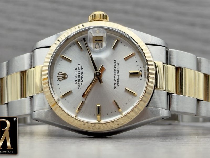 Rolex Datejust acciaio e oro 6827 garanzia Luigi verga