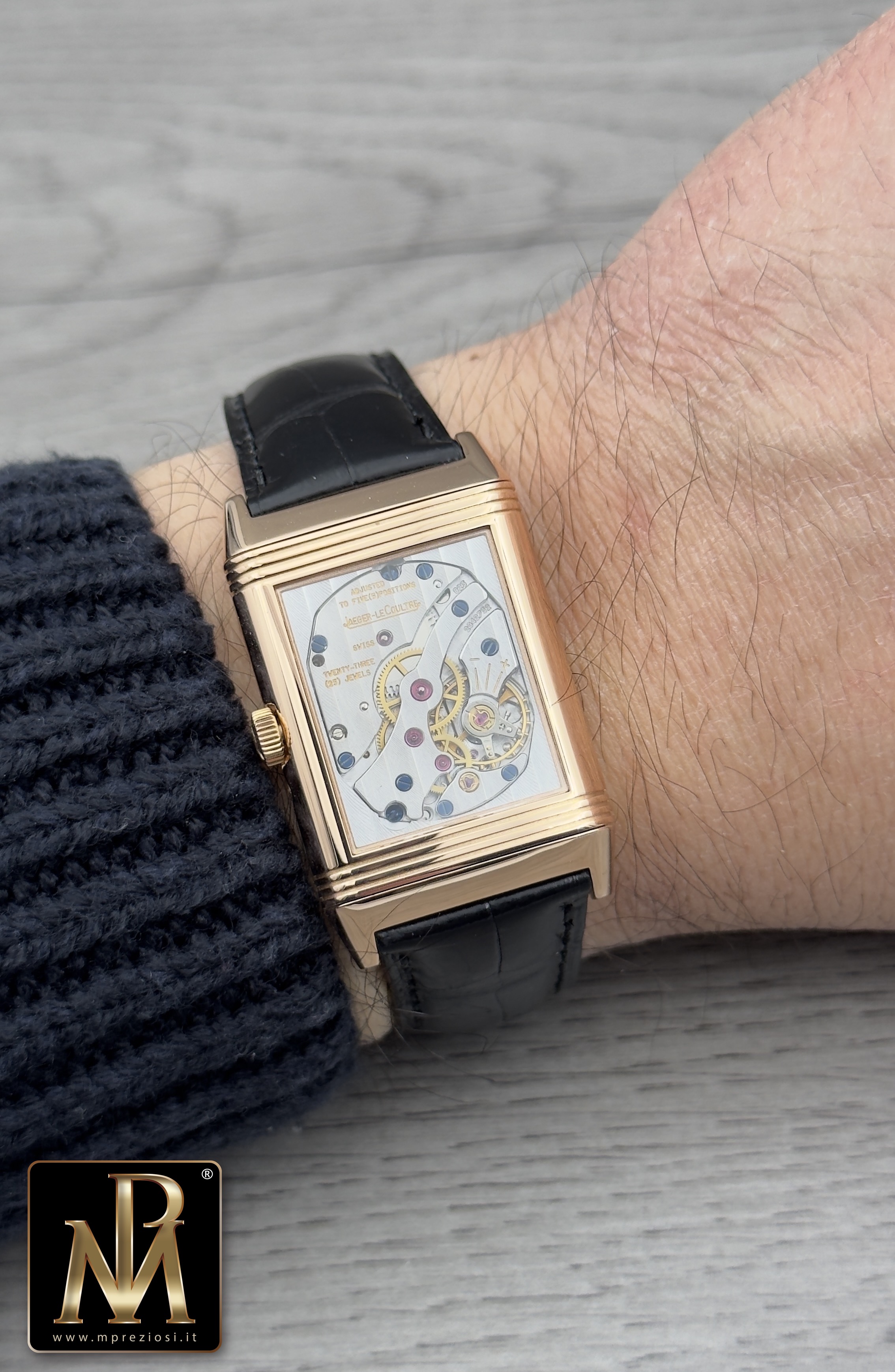 Jaeger LeCoultre reverso night and day duoface 18kt gold