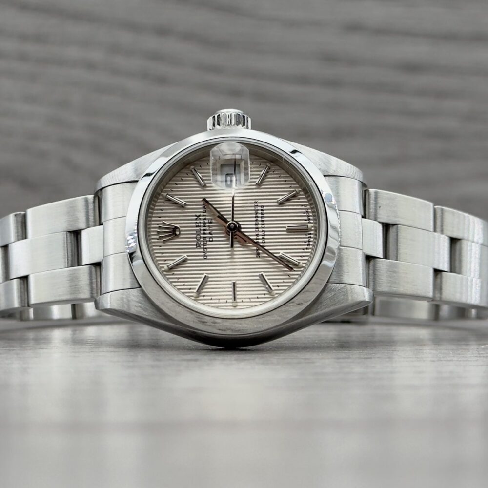 Rolex Date Lady acciaio quadrante tapestry 79160