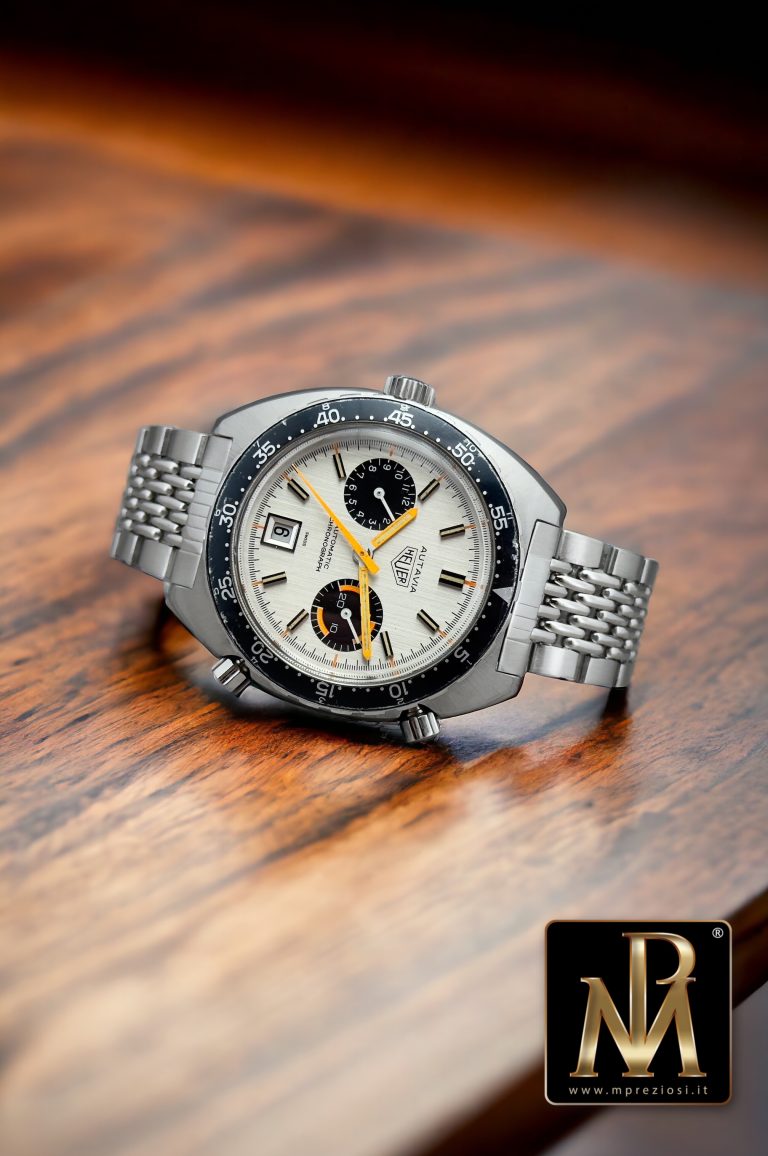 Heuer Autavia 1163 silver Orange Boy: Finali HLF e bracciale Gay