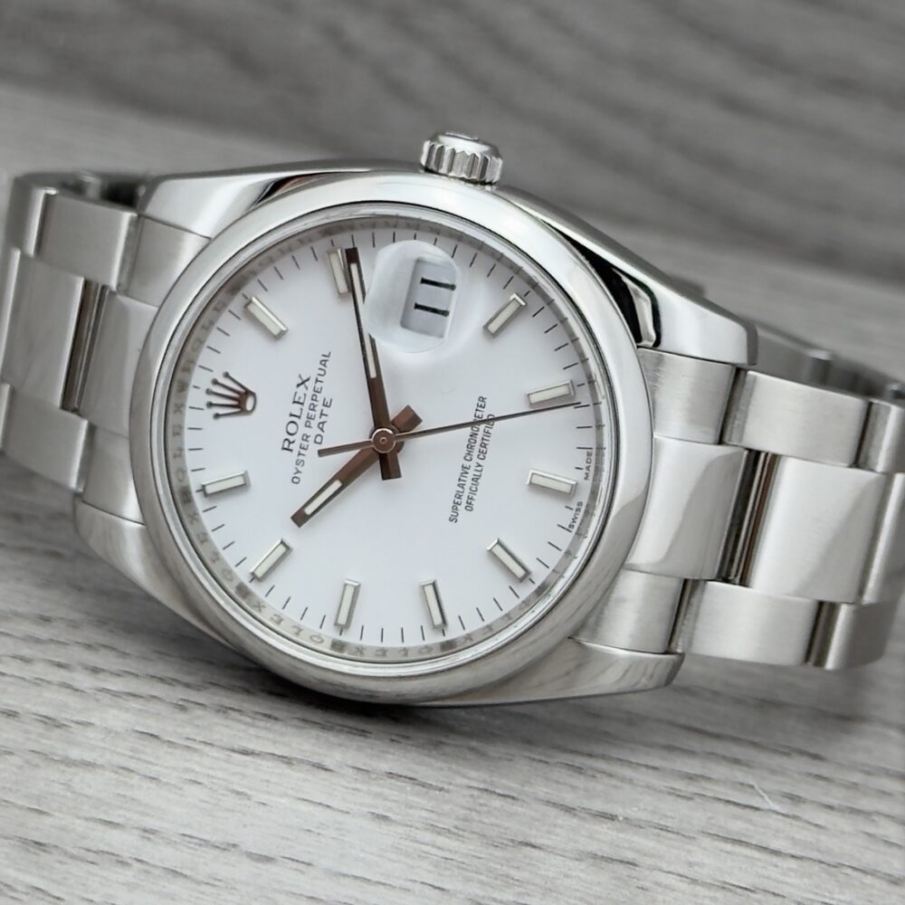 Rolex Date 115200 white milk mpreziosi5