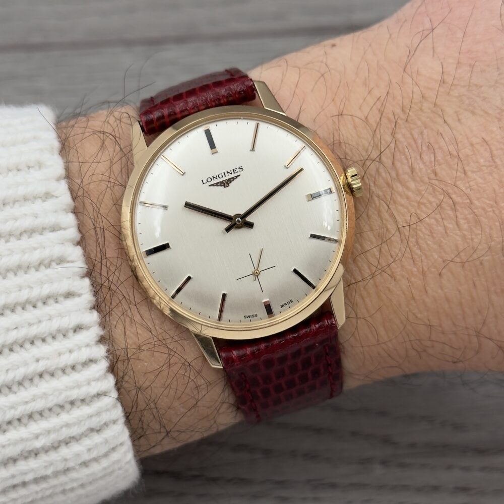 Longines ref 1018 18kt gold cal 703 serviced