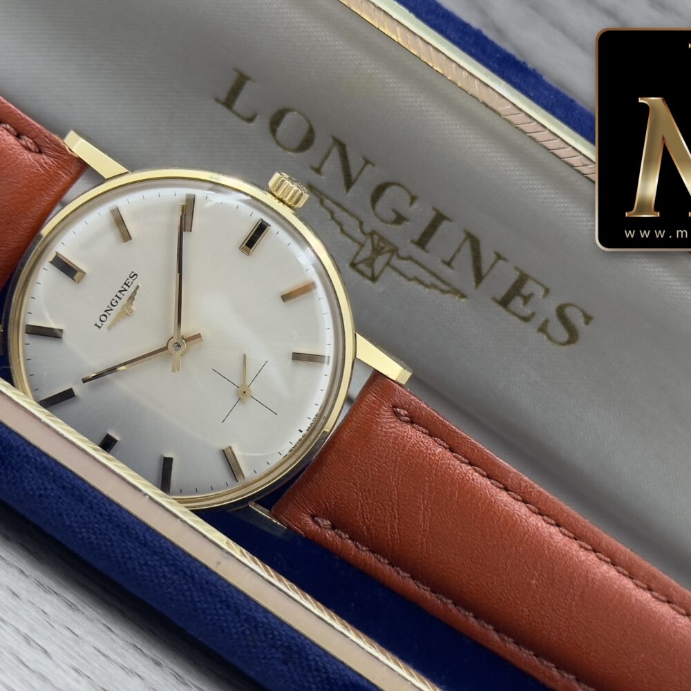 Longines 8238 18kt gold Cal 490 like new