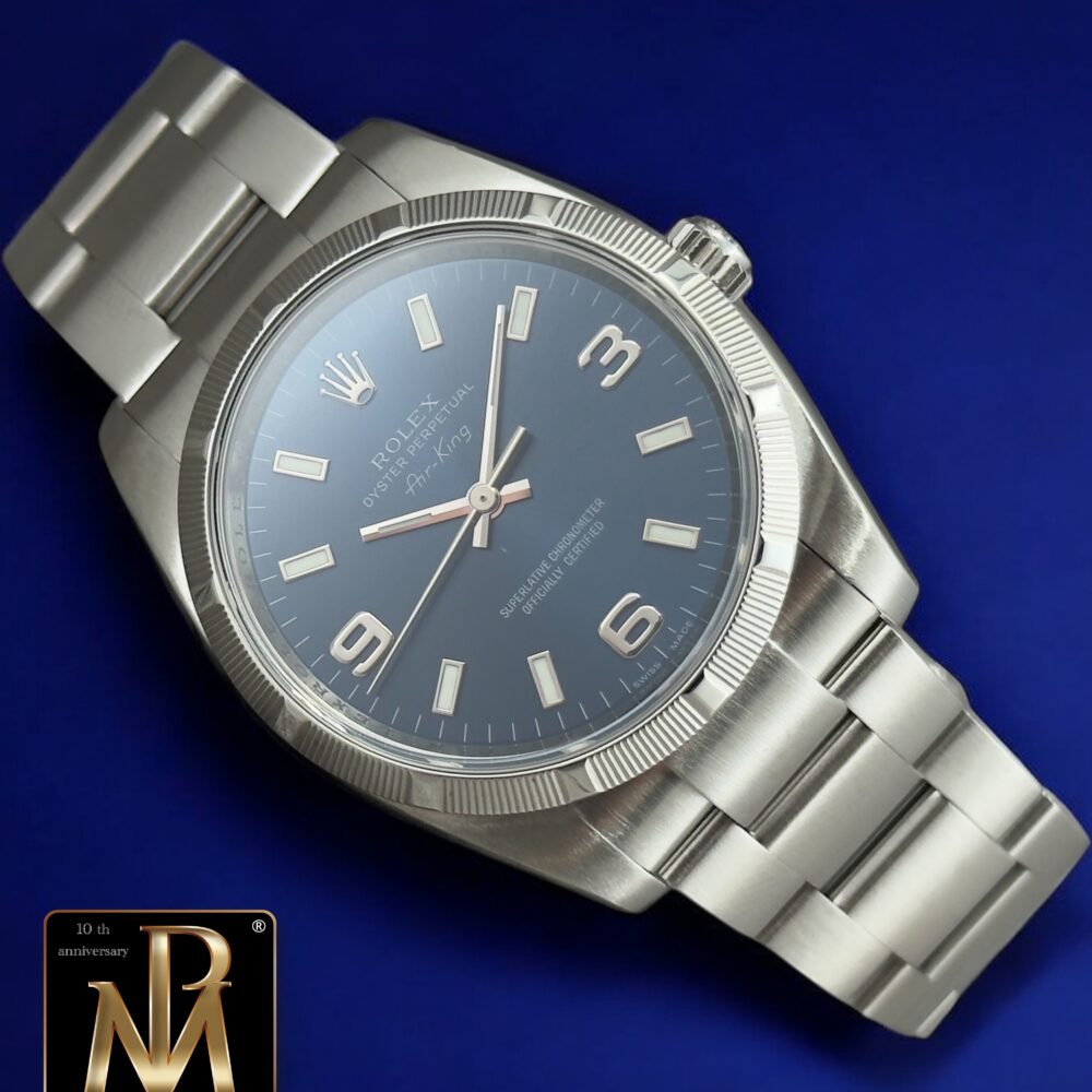 Rolex Airking 114210 full set quadrante Blu