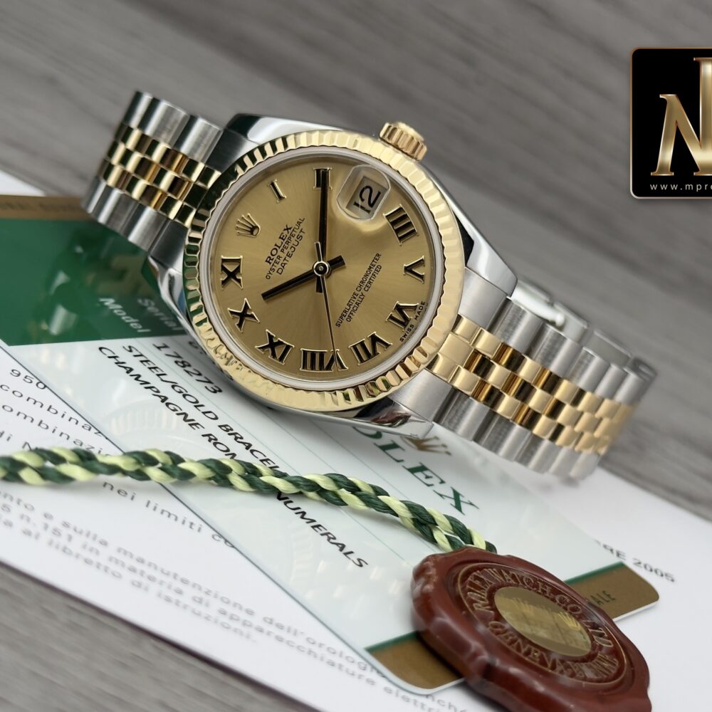 Rolex Datejust 178273 acciaio e oro full set