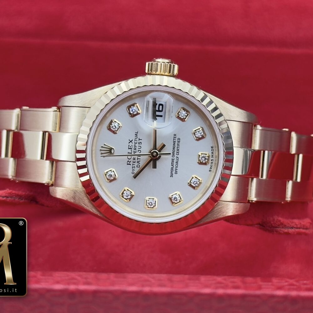 Rolex Datejust 79178 gold diamond dial - box and papers