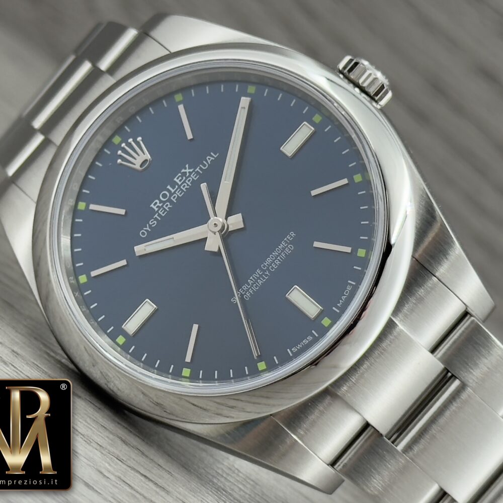 Rolex Oyster perpetual 39 114300 blue dial - pari nuovo