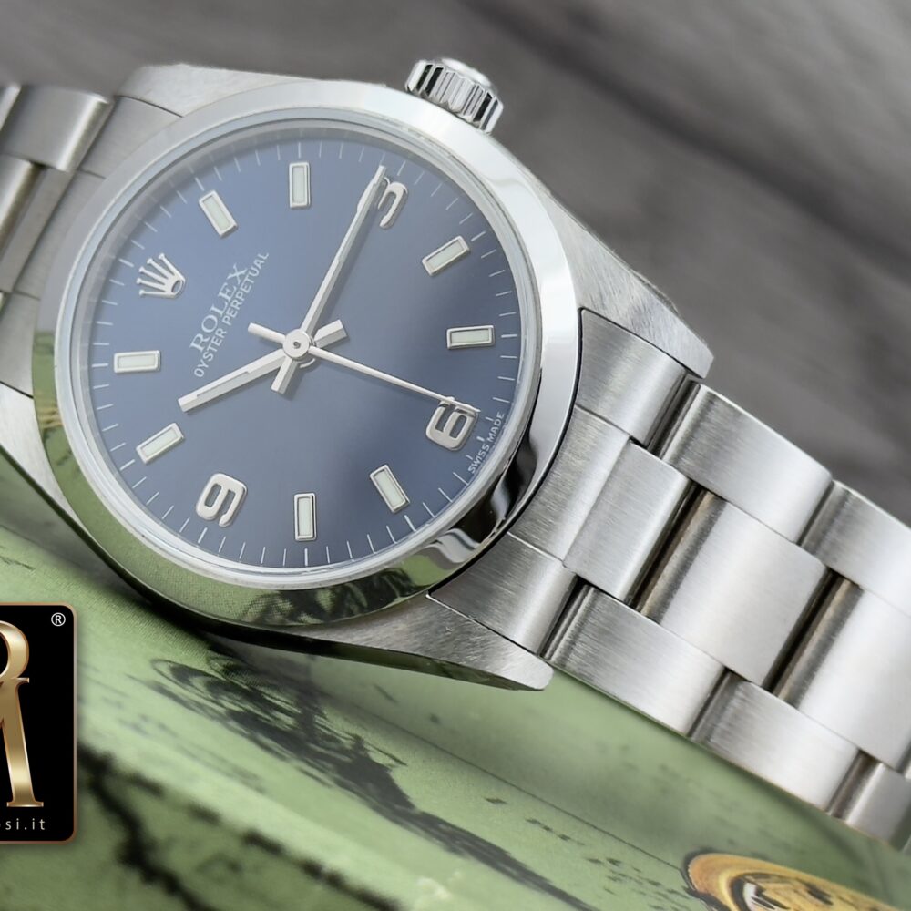 Rolex Oyster Perpetual 77080 Nuovo blu dial