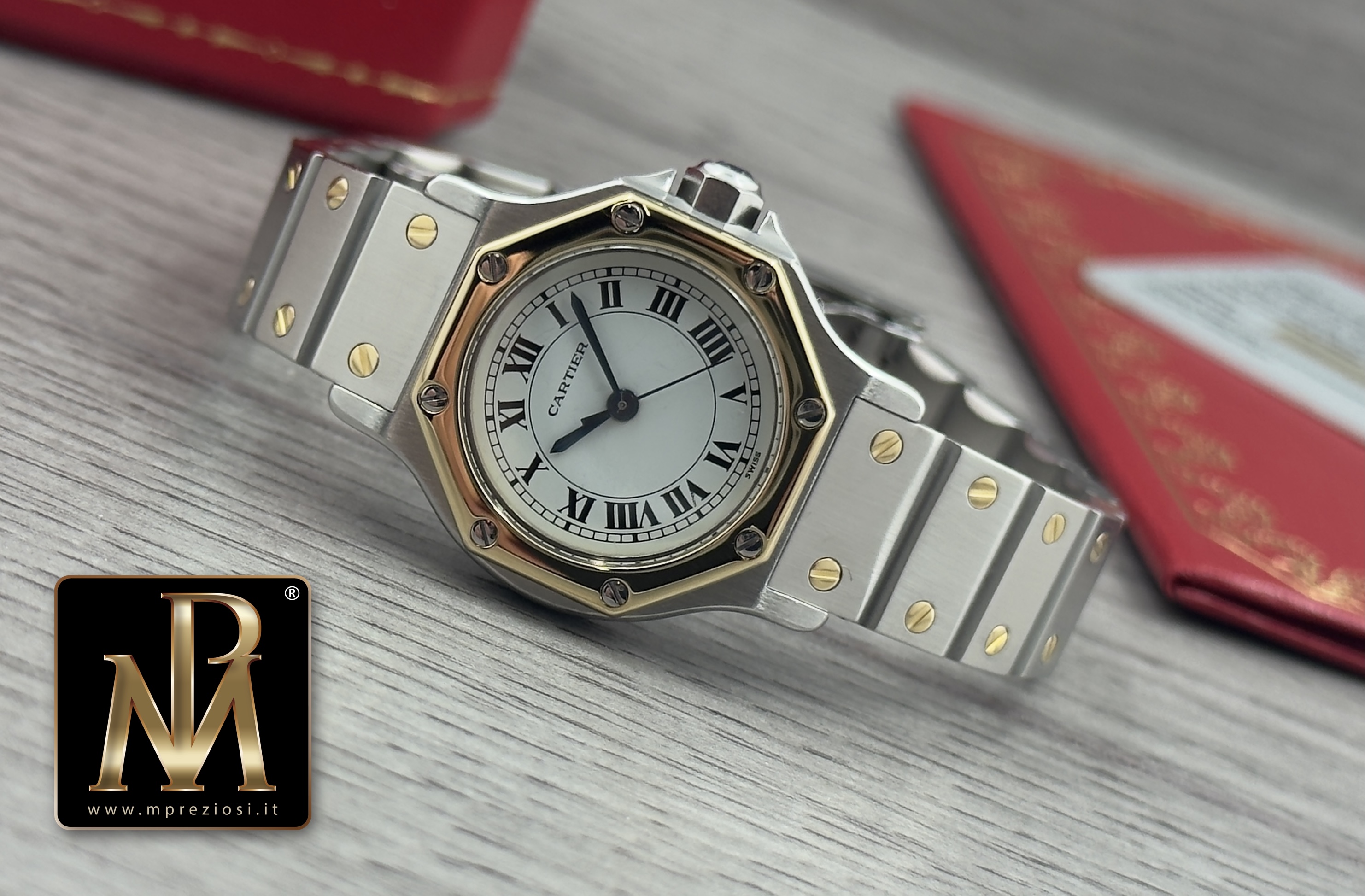 Cartier Santos Octagon 0907 with papers mpreziosi