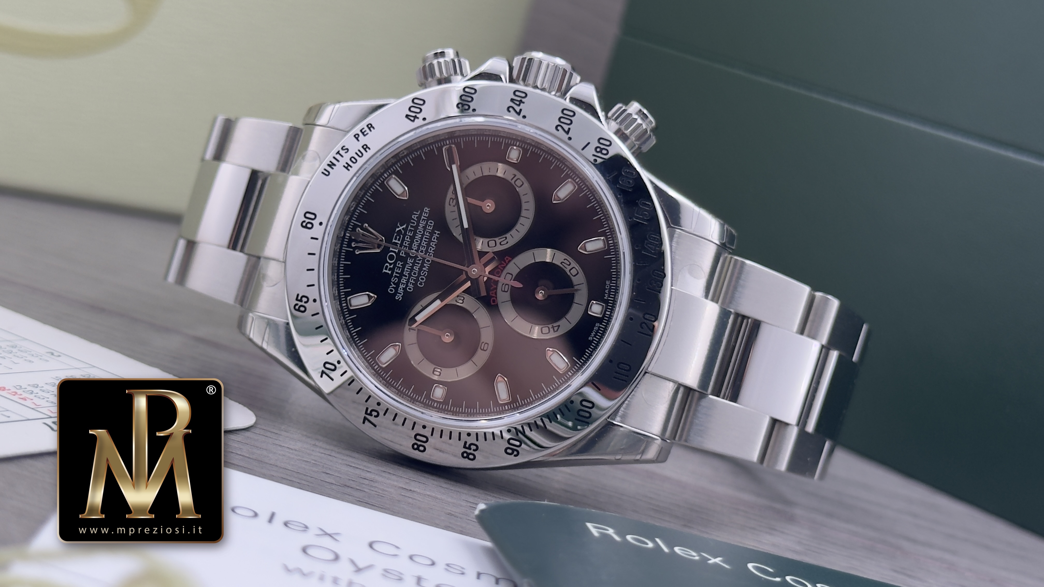 Rolex Daytona 116520 NOS full stickers Z serial mpreziosi segrate