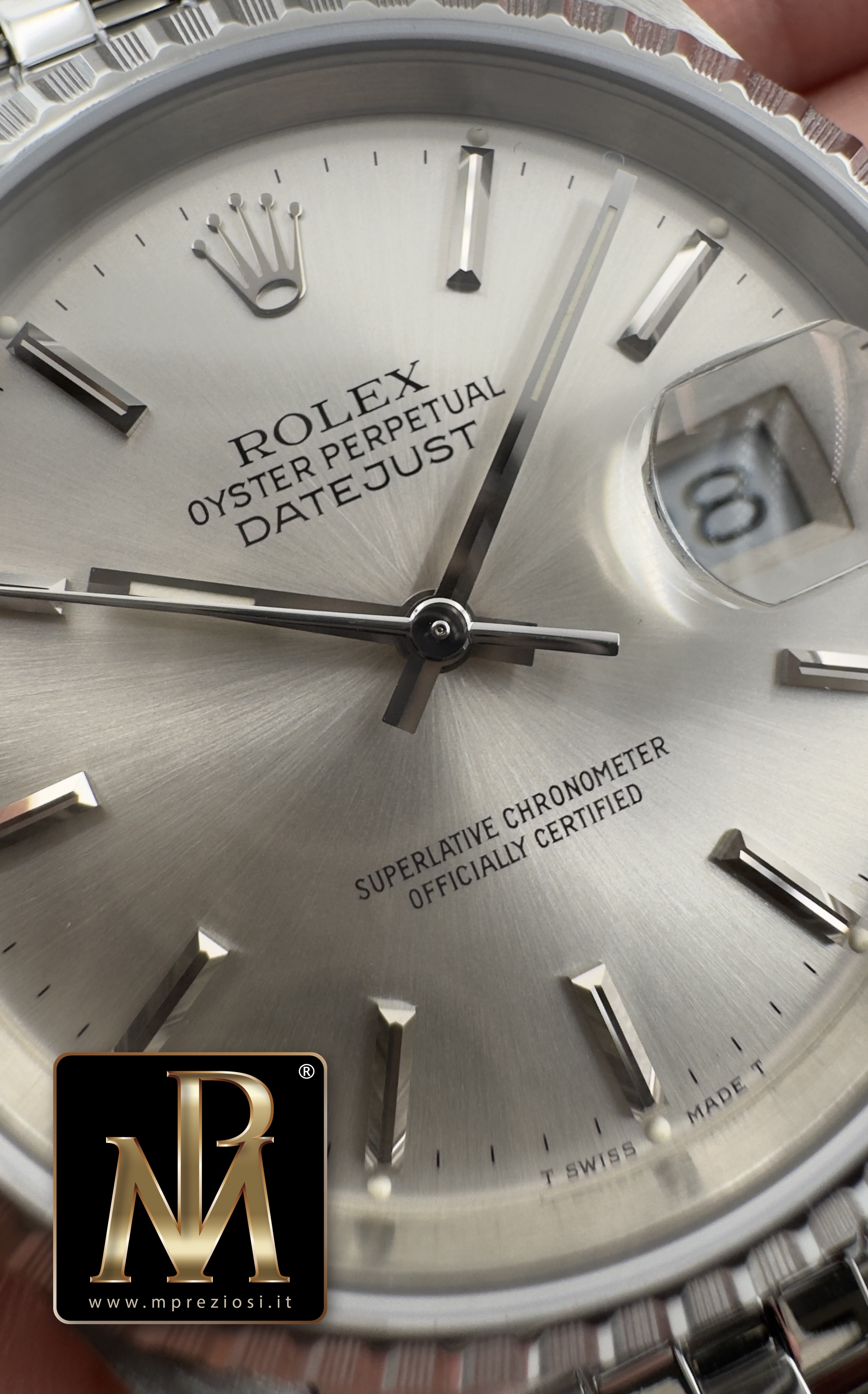 Rolex Datejust 16220 silver dial jubilee1