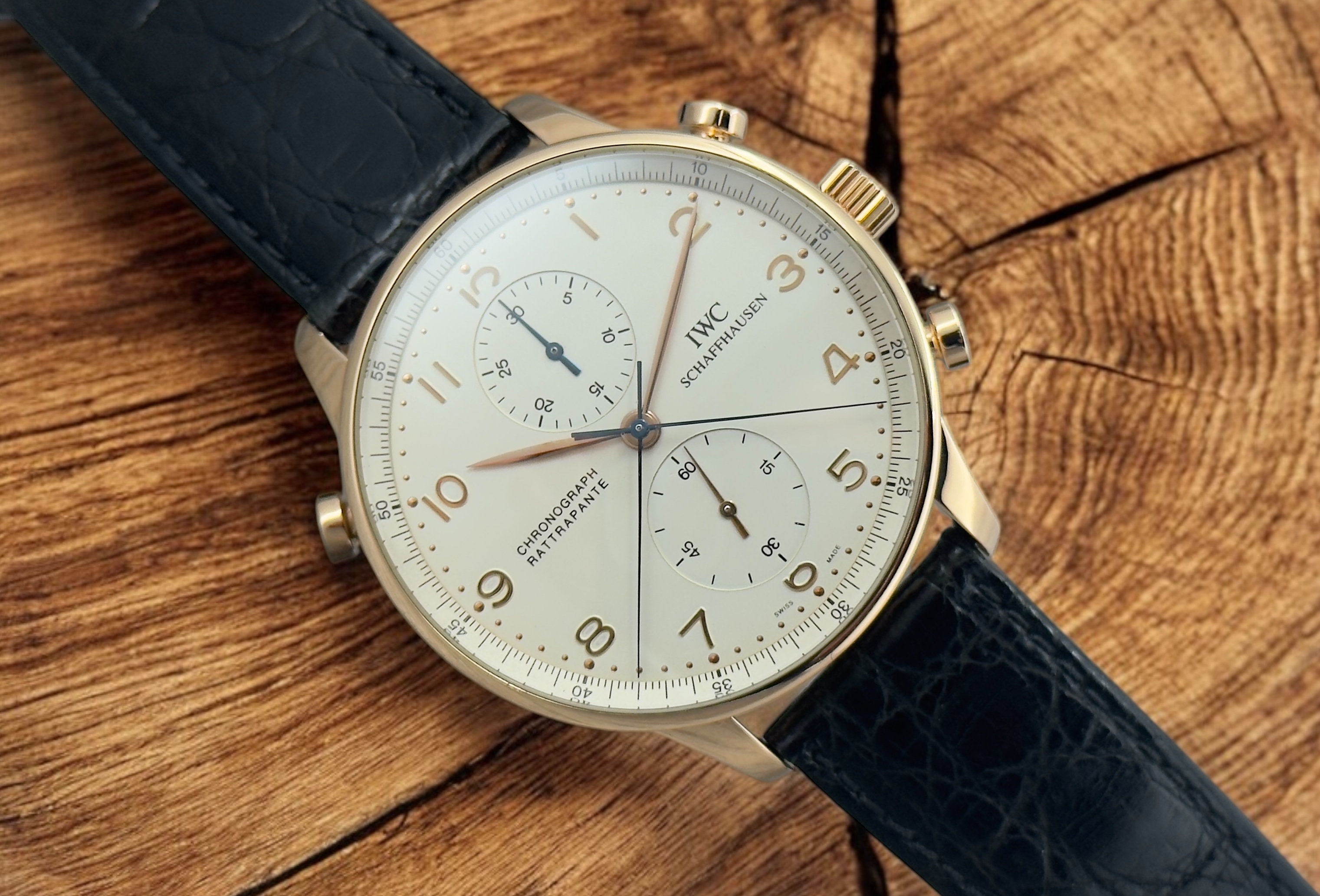 IWC Portugieser Rattrapante 3712 in oro