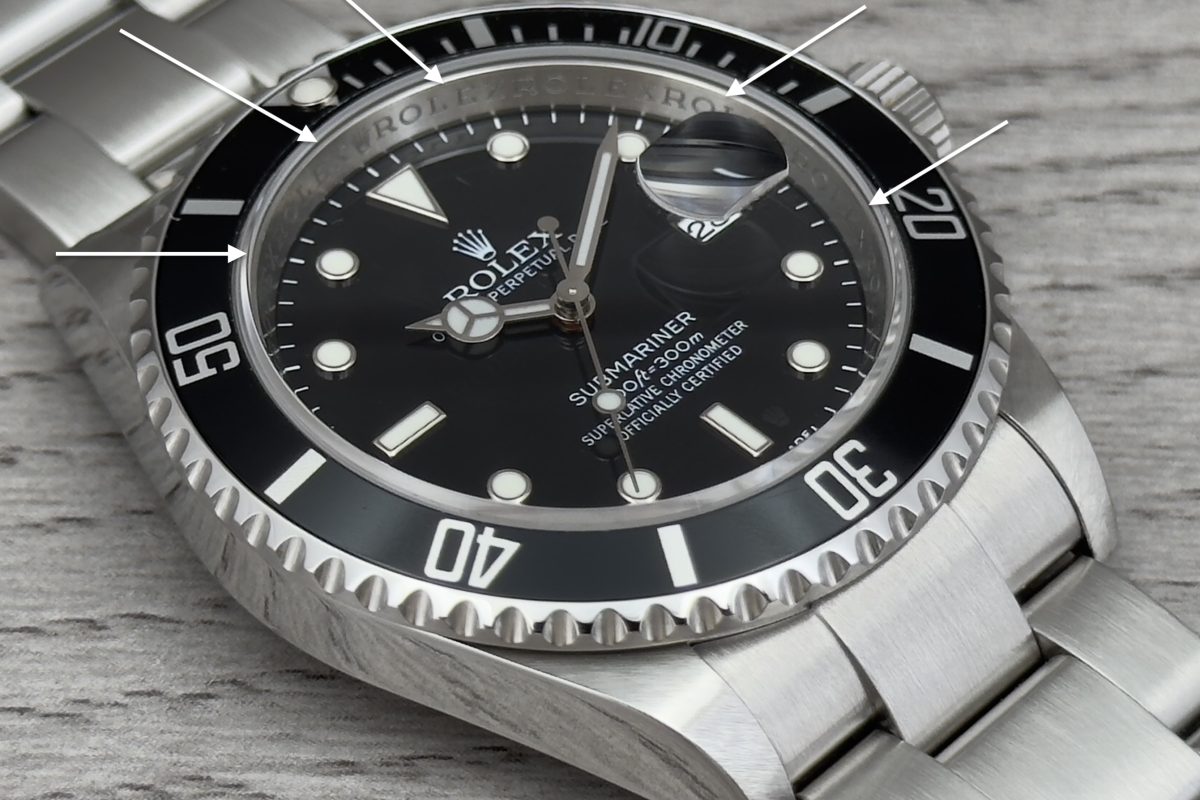Rehaut di un Rolex 16610 RRR