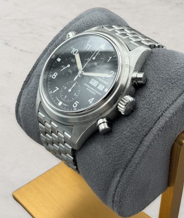 IWC Doppelchronograph 3713 del 1999 – profilo della cassa e pulsanti