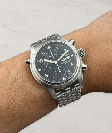 IWC Doppelchronograph 3713 – orologio indossato al polso
