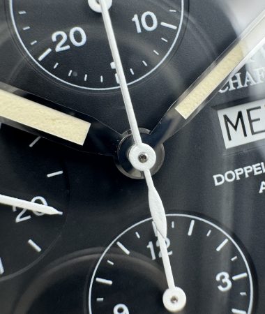 IWC Doppelchronograph 3713 – dettaglio delle lancette del cronografo