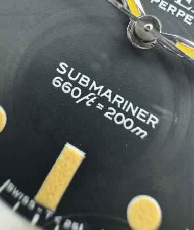 Rolex Submariner 5513 MK5: lancette quadrante