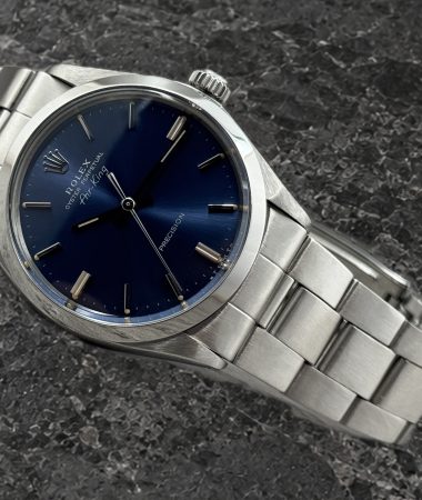 Rolex Air-King 5500: vista diagonale bracciale