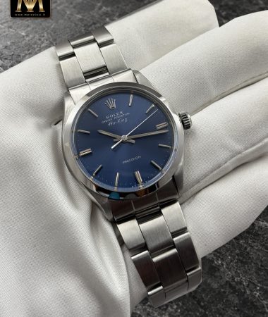 Rolex Air-King 5500: vista frontale su guanto
